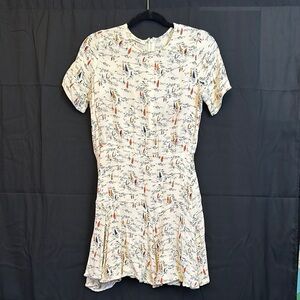 Floral Print Women's Top - White